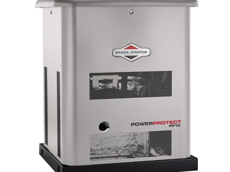 Briggs and Stratton PowerProtect Vanguard Engine 10kW Home Standby Generator Side